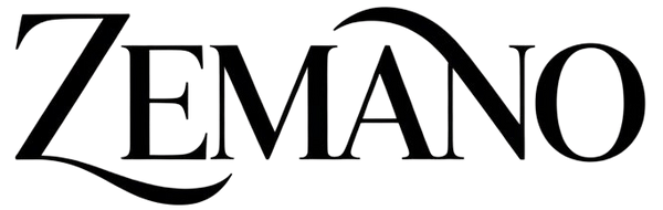 Black 'Zemano' logo on a white background